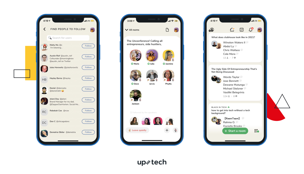 clubhouse spontaneous voice chat