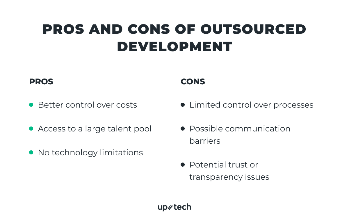 outsourcing software development pros and cons