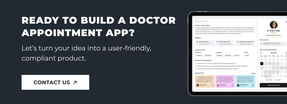 Doctor booking app development company