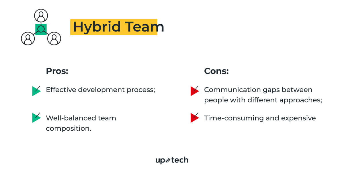 Hybrid Software Development Team Structure