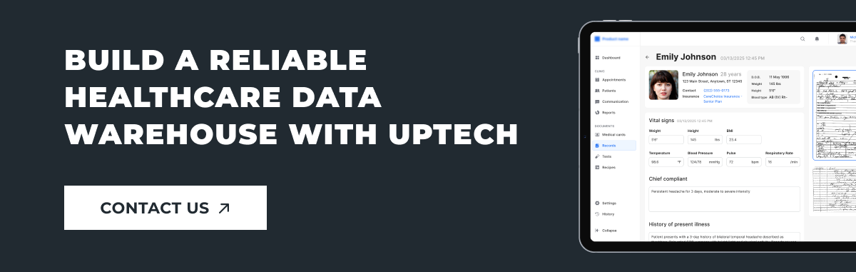 Data warehouse in healthcare