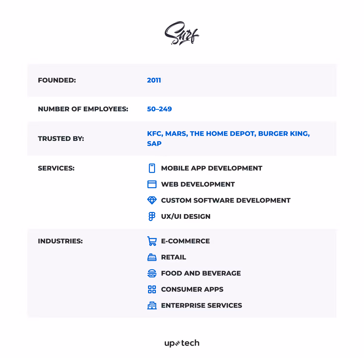 enterprise application development companies Surf
