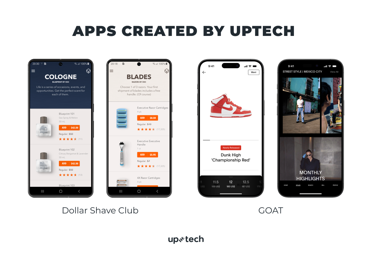 apps created by uptech
