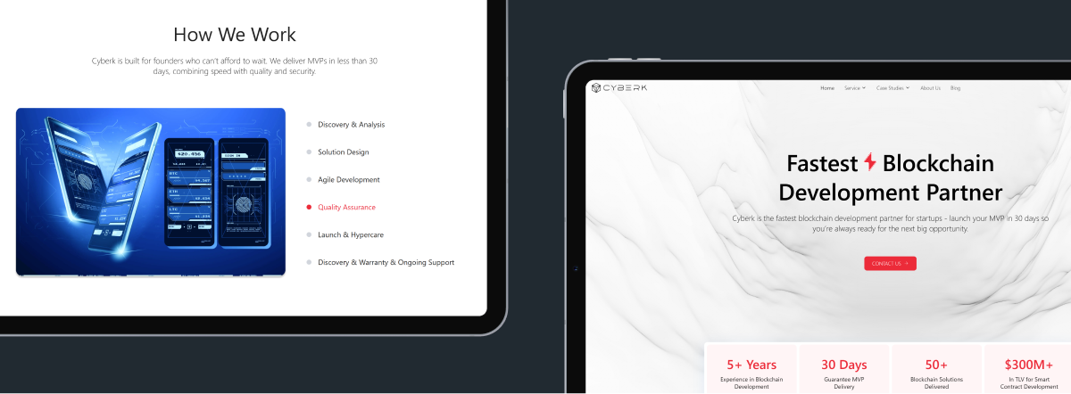 blockchain technology development companies: Cyberk