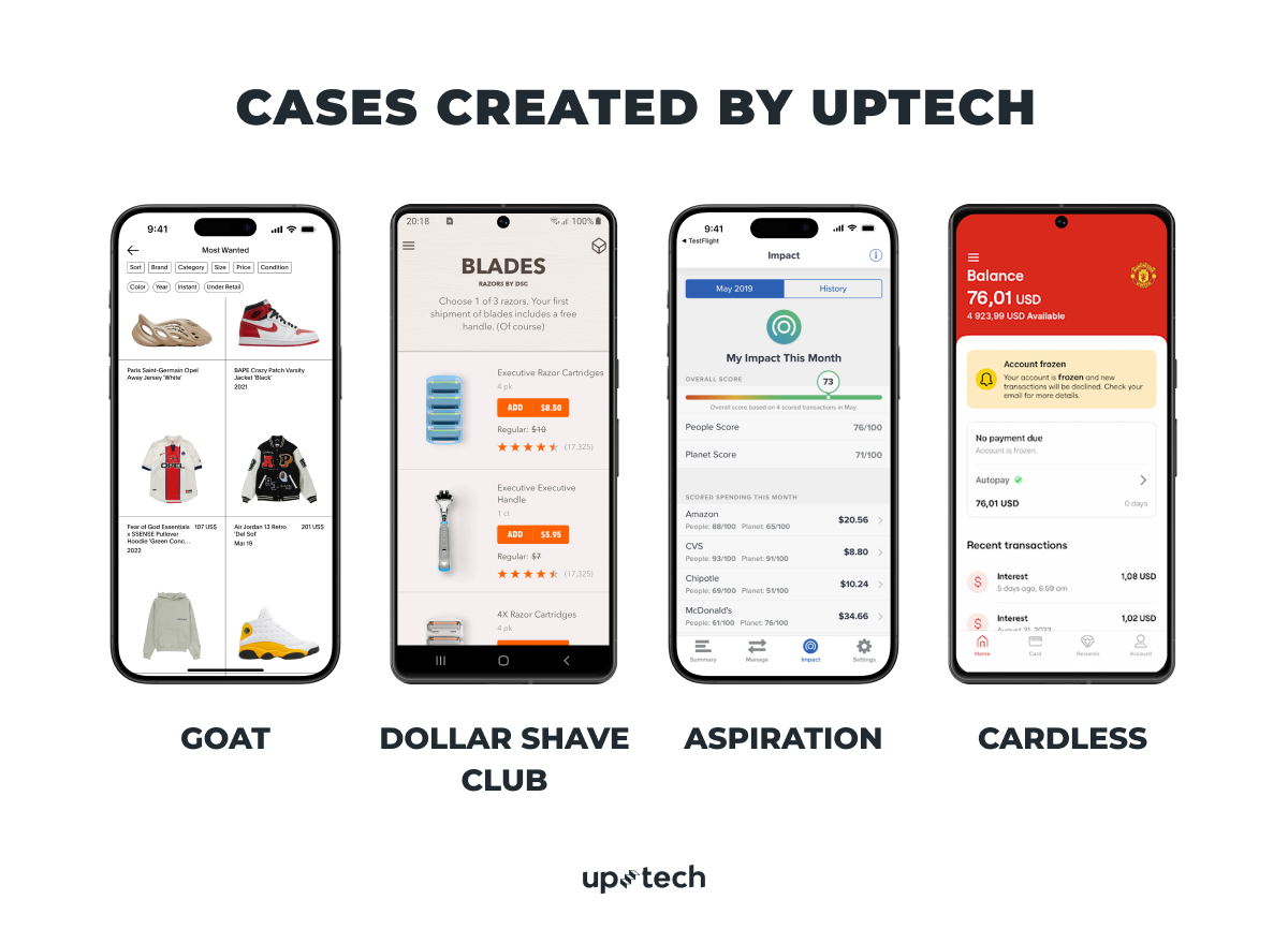 project cases created by Uptech