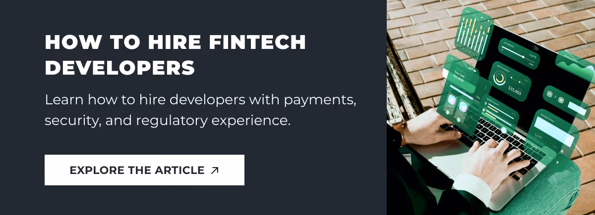 how to hire fintech developers