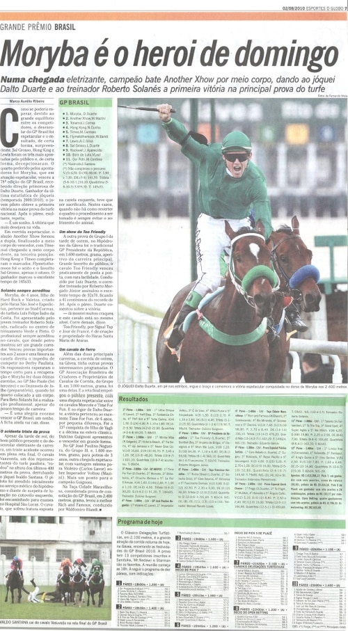 O GLOBO2: GRANDE PRÊMIO DO JOCKEY