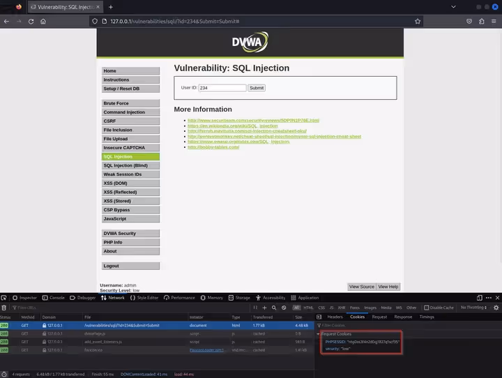 Finding the cookies - screenshot