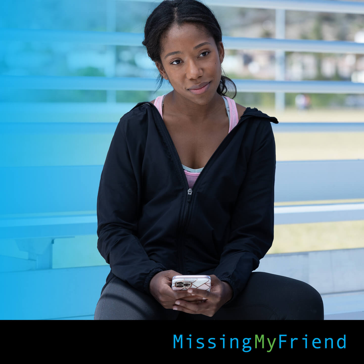 A young woman looking sad
