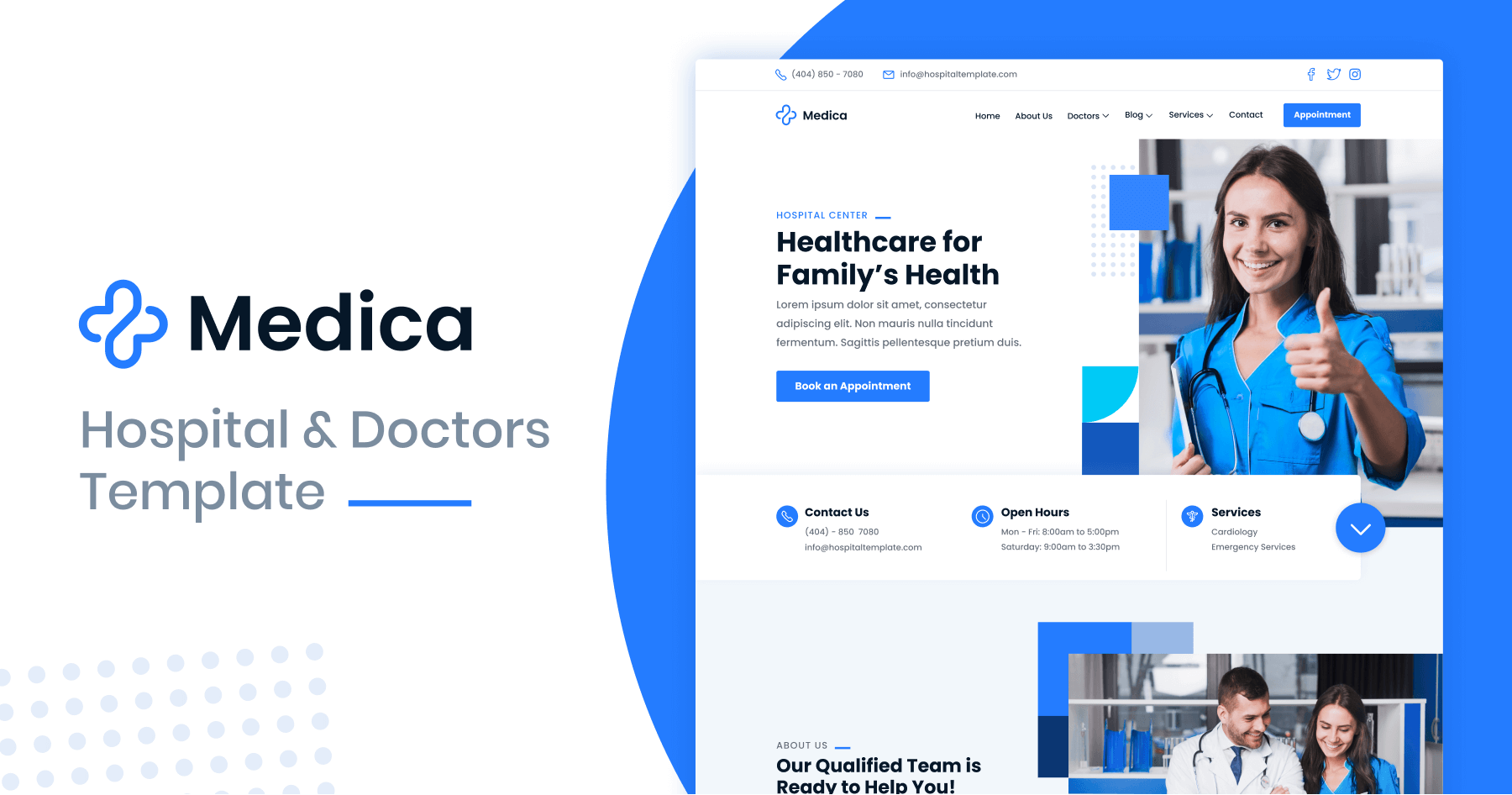 Doctors Template 1 - Medica - Hospital and Doctors Template - Webflow ...