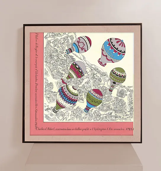 Hot Air Balloon Print 