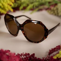 Blue Illusion Iris Tortoise Shell Sunglasses