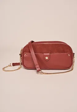 Chloe Suede Panel Leather Camera Bag
