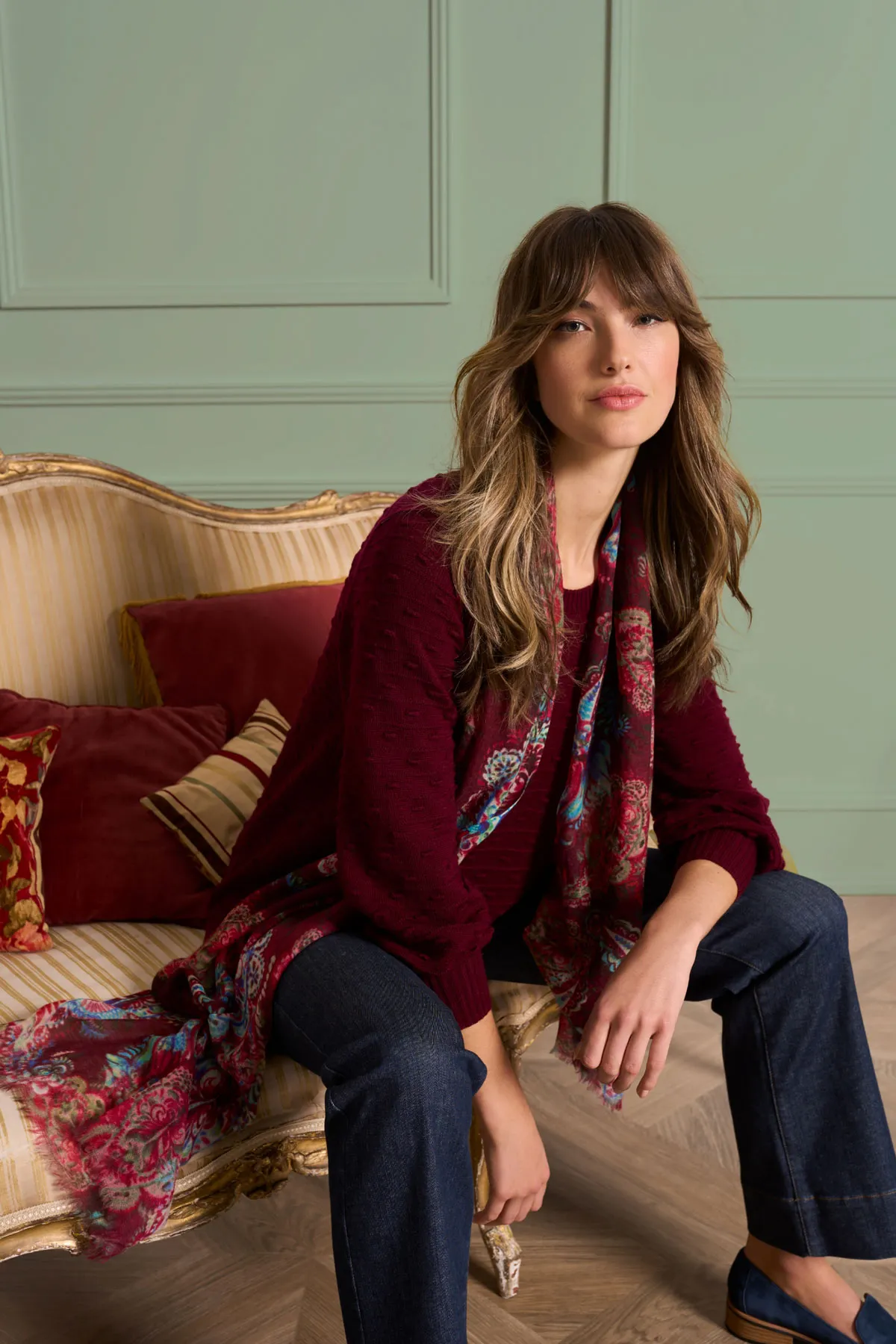 Merino Wool Balloon Sleeve Jumper