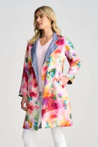 Reversible Linen Coat