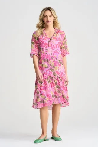 Georgette Ruffle Dress