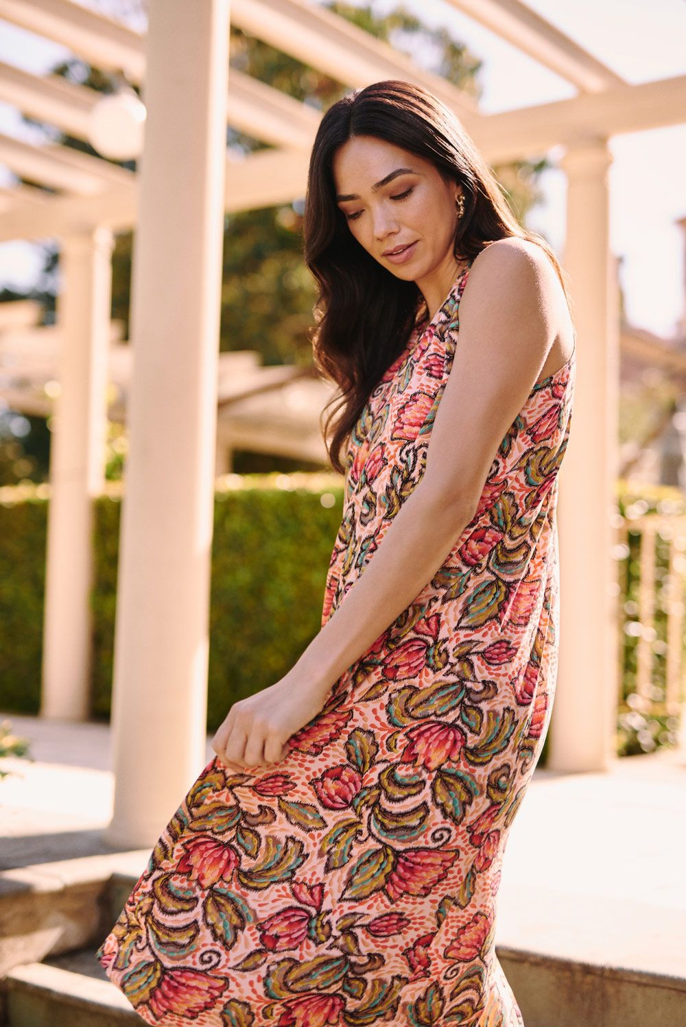 Printed Sleeveless Dress