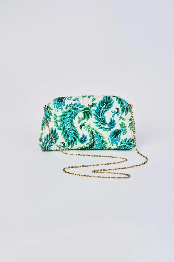 Fern Beaded Clutch
