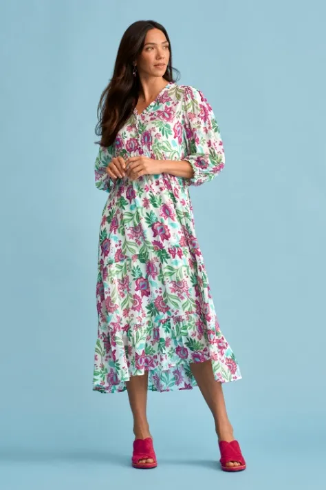 Printed Tiered Dress