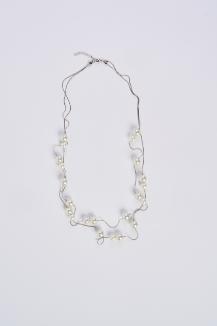 Satellite Pearl Necklace
