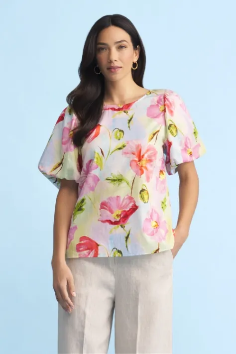 Cotton Puff Sleeve Top