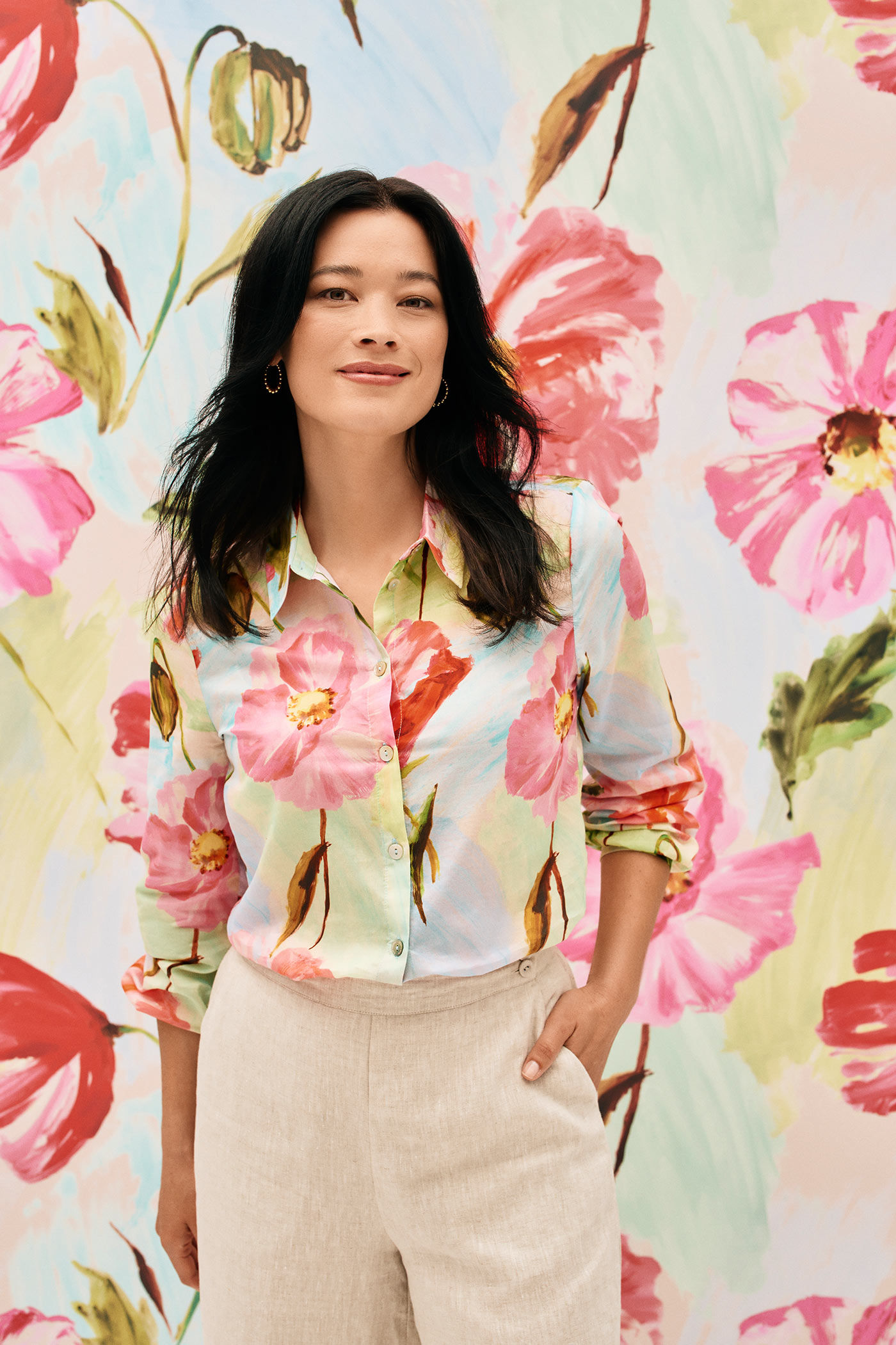 Hi Low Printed Shirt