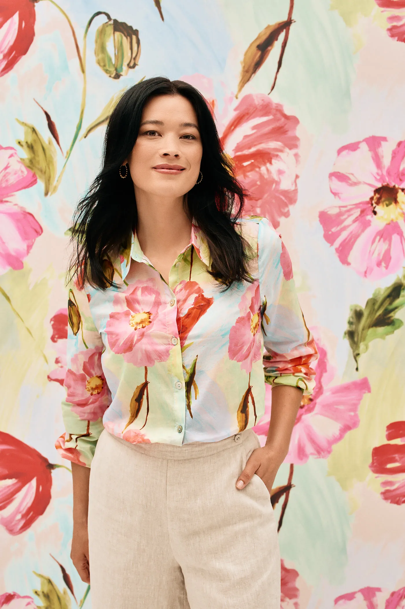 Hi Low Printed Shirt