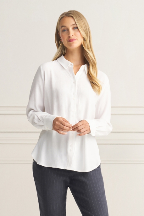 Long Line Crinkle Shirt