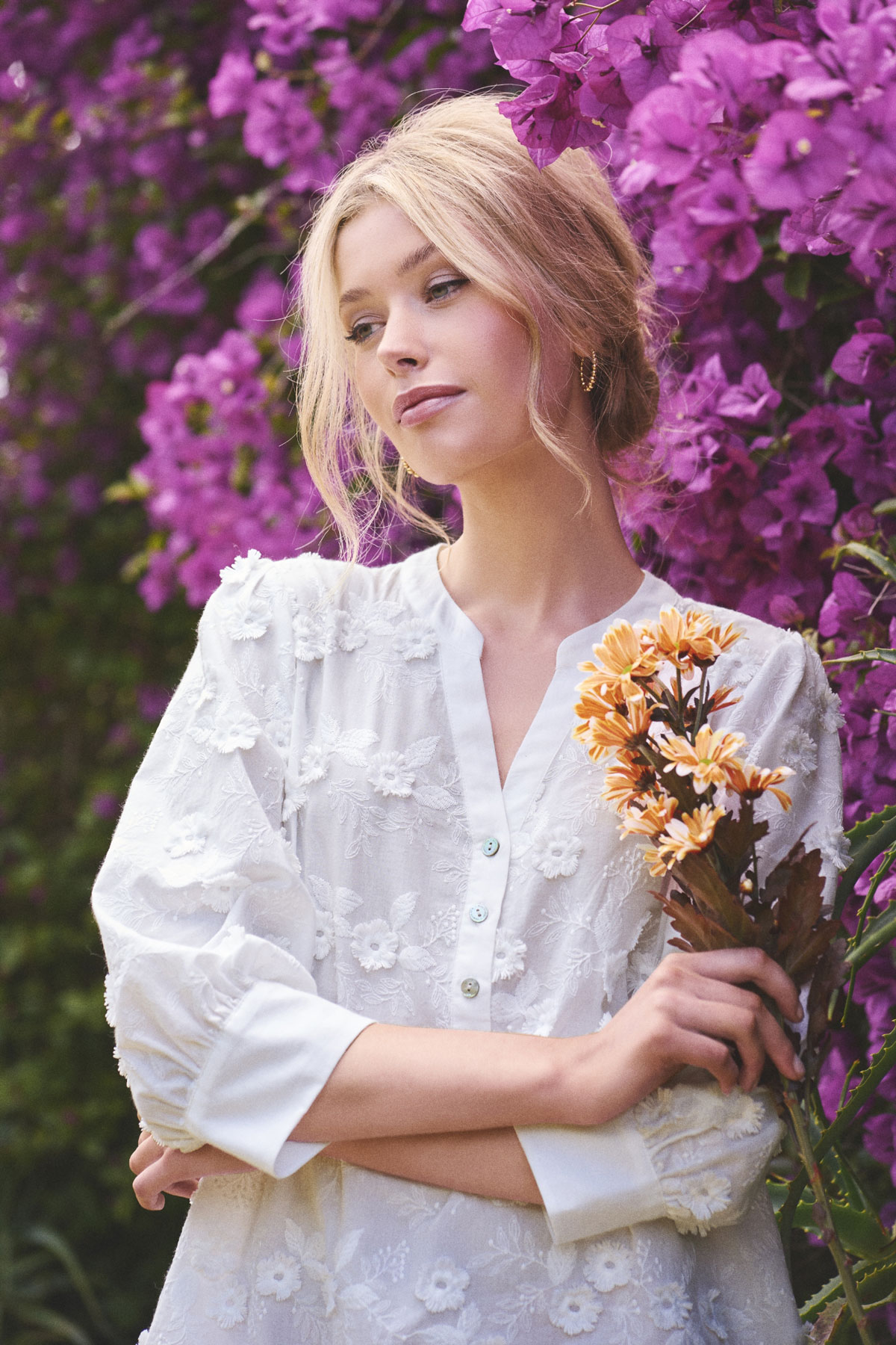 3D Embroidered Blouse