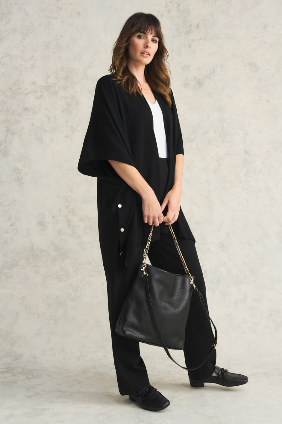 Leather Hobo Chain Bag