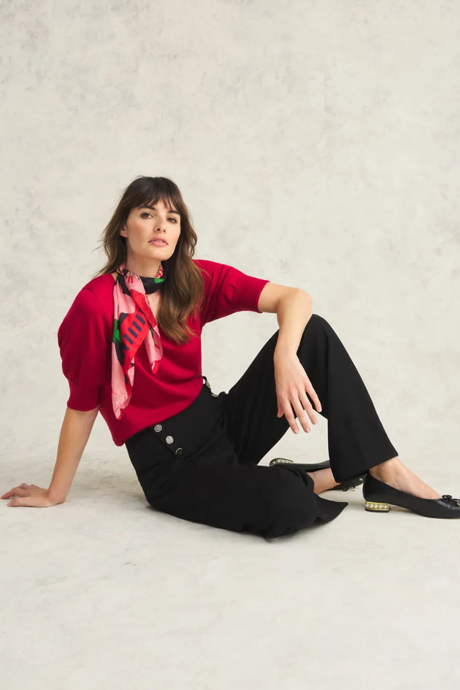 Flower Bed Silk Scarf