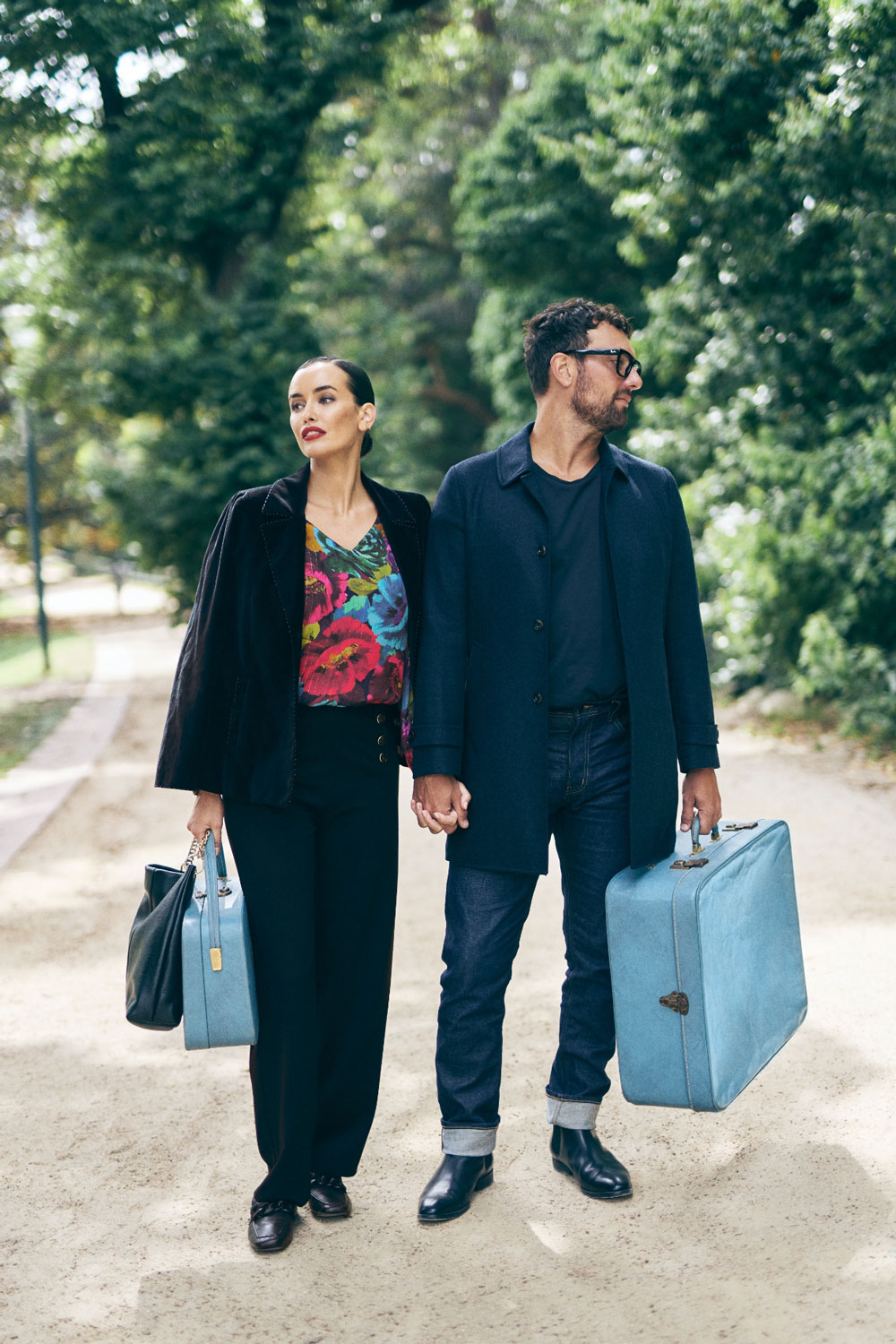 Printed Lurex Stripe Blouse