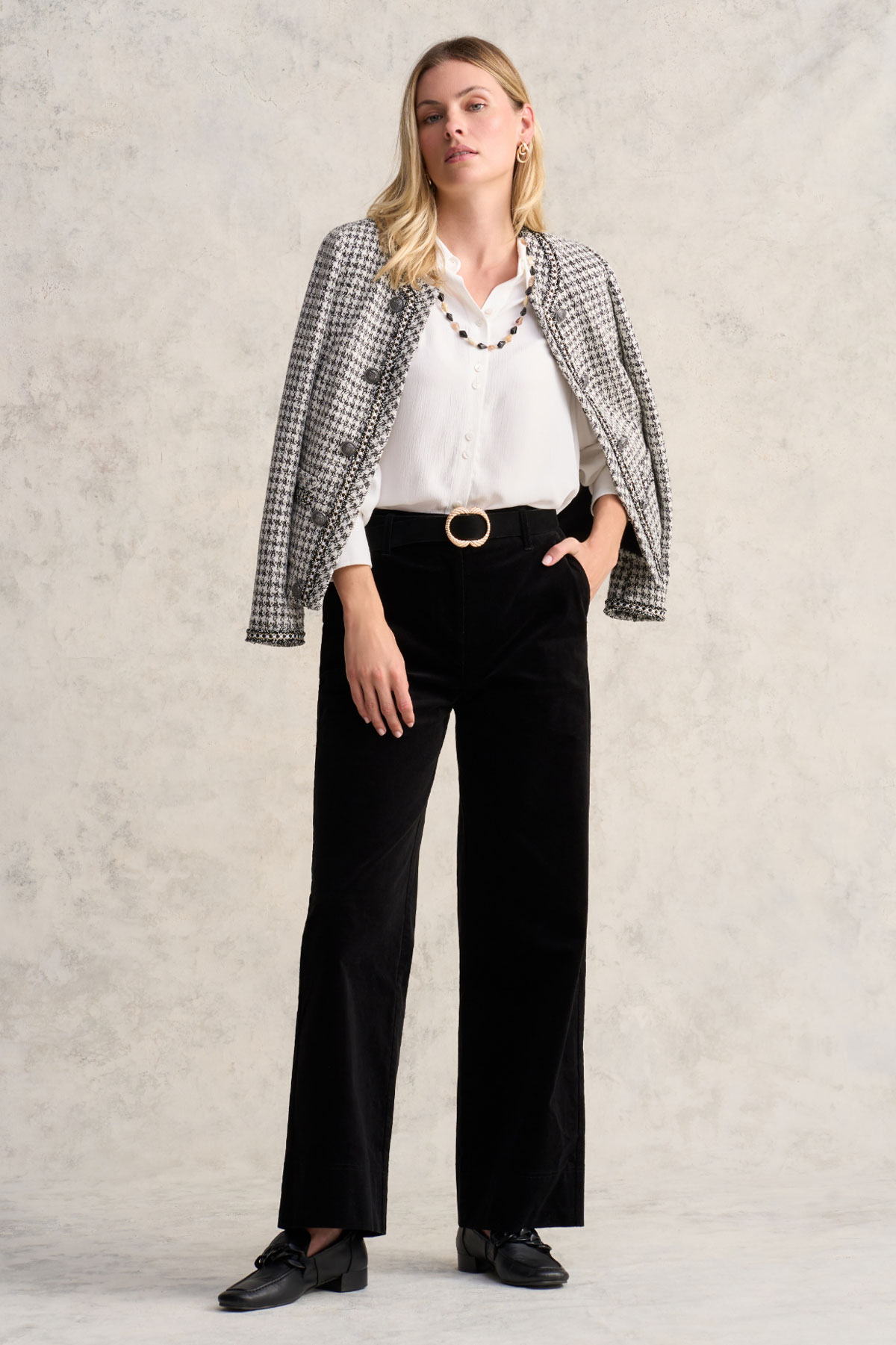 WIDE LEG CORD PANT
