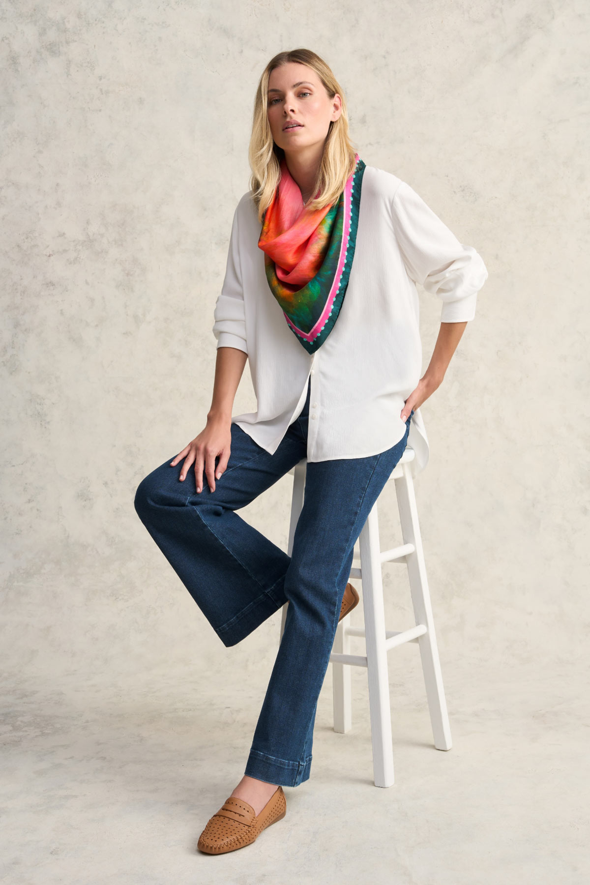 Camilla Paradise Bloom Silk Scarf