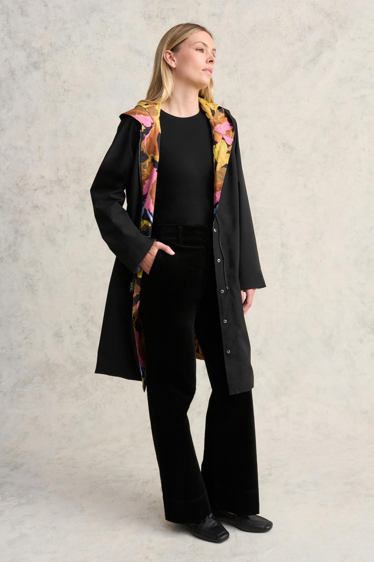 Printed Reversible Raincoat