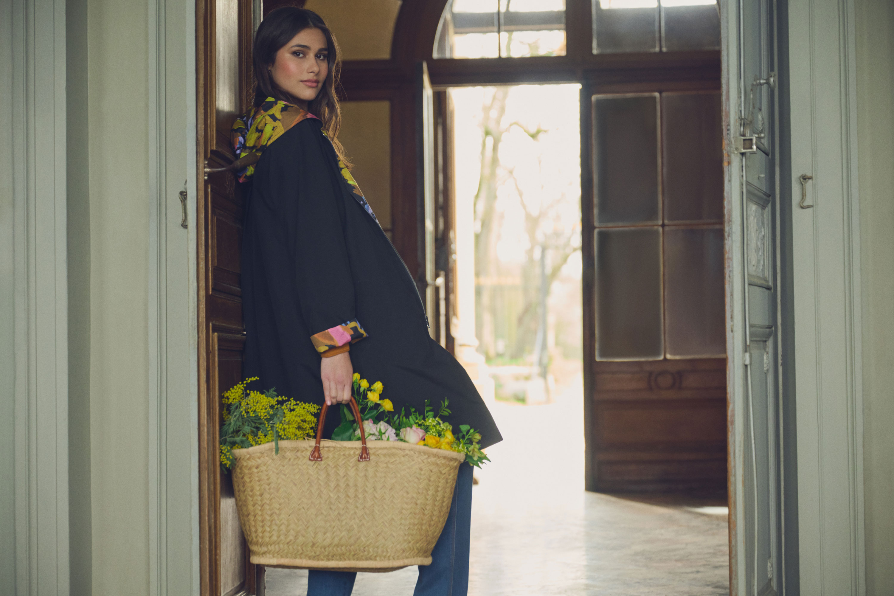 Printed Reversible Raincoat