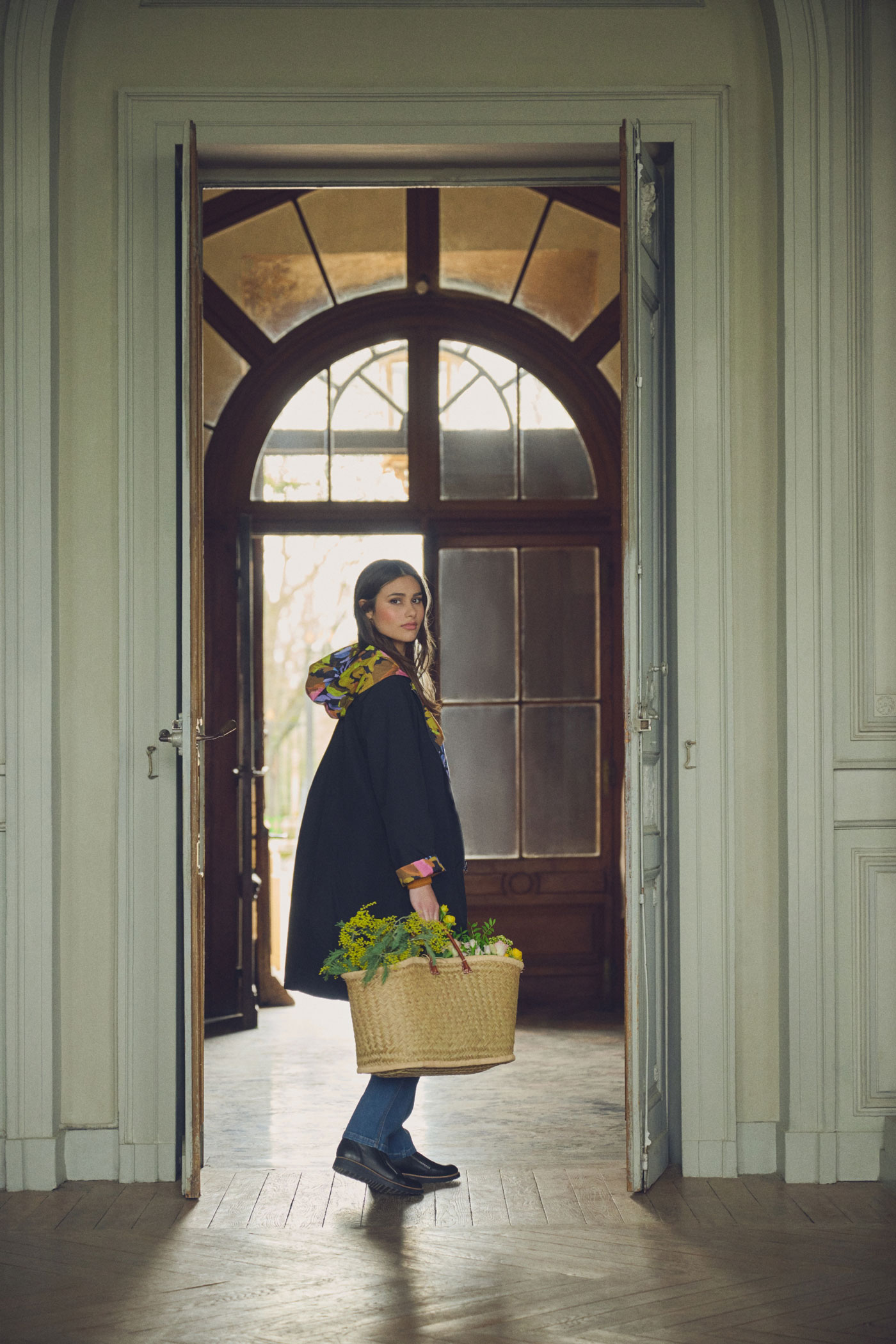 Printed Reversible Raincoat