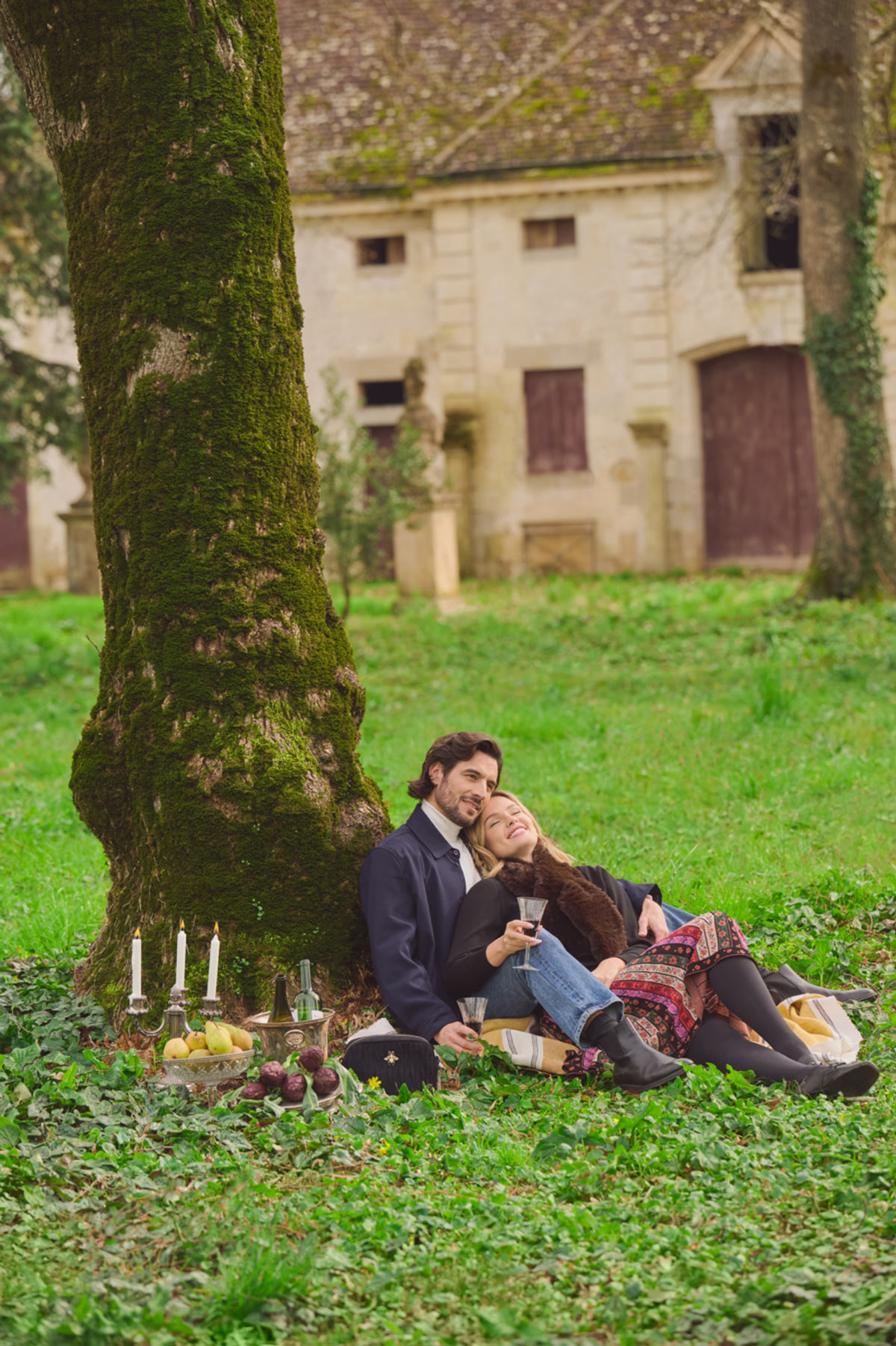 Folk Jacquard Knit Skirt