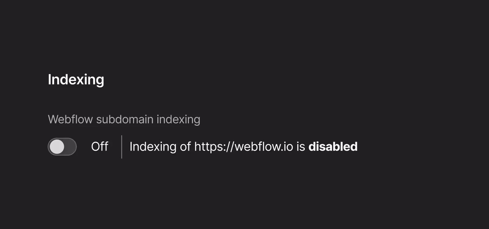 Webflow SEO – Subdomain Indexing