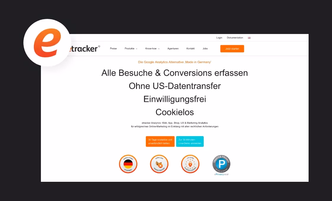 Analytics Tool etracker.