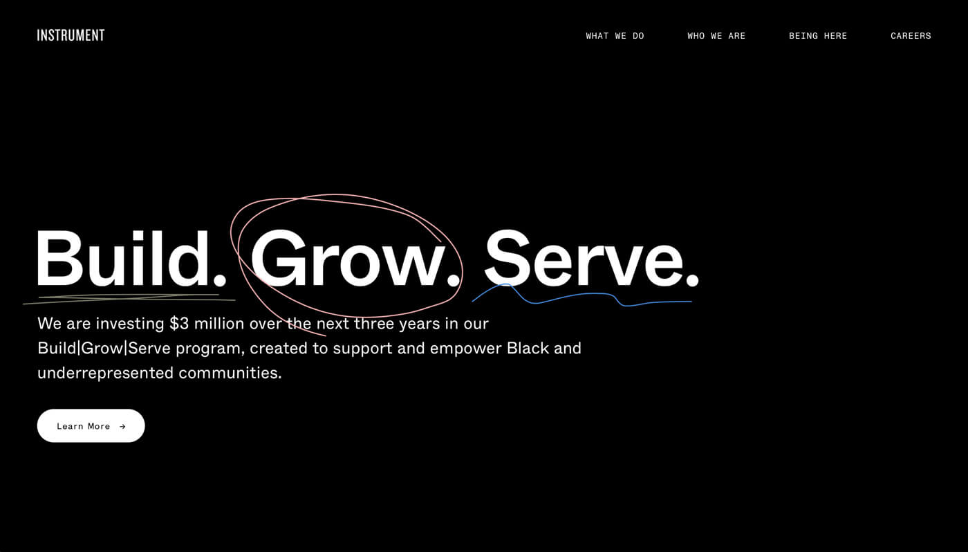 Website Screenshot of instrument.com