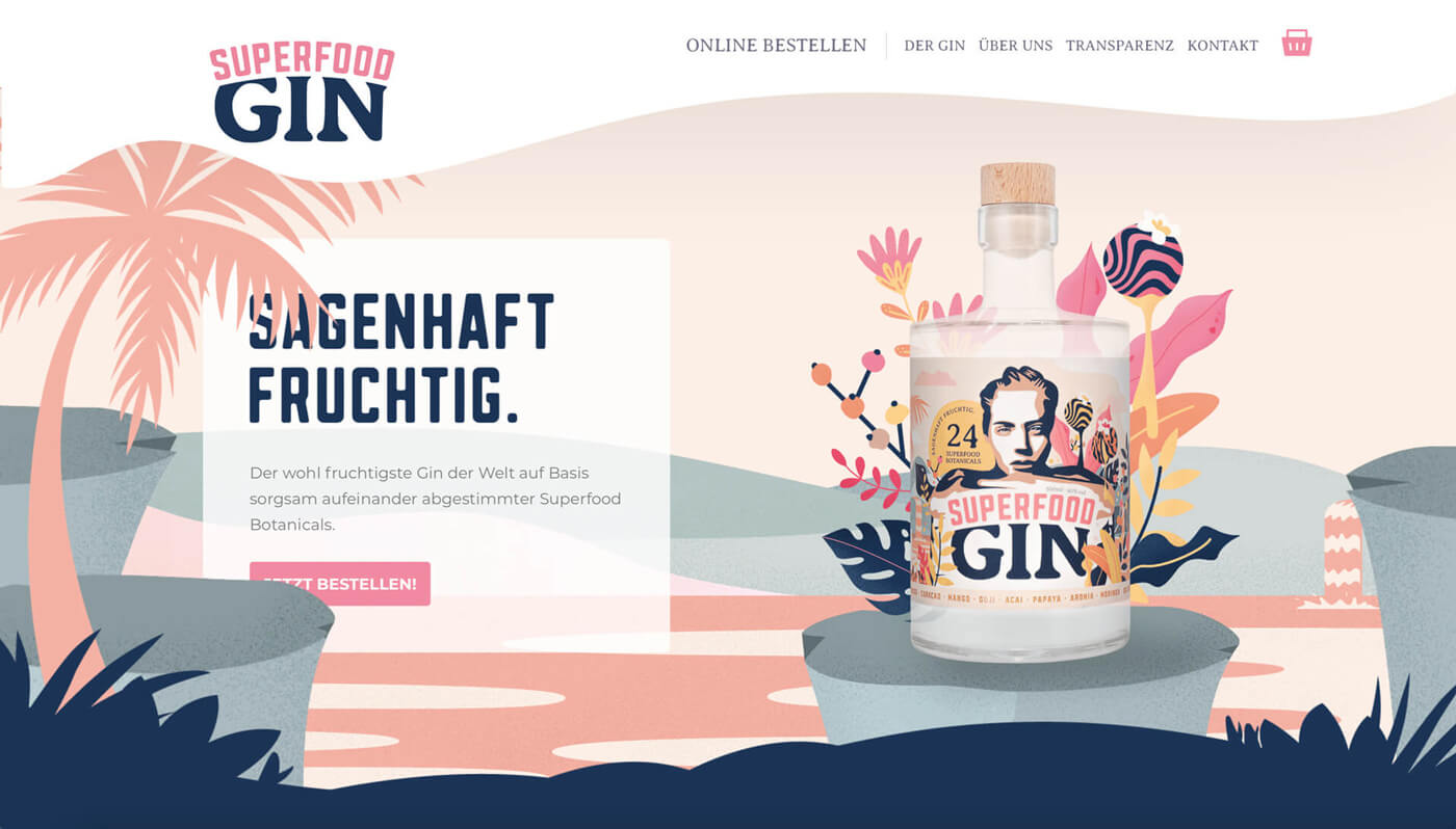 Website Screenshot of superfoodgin.de