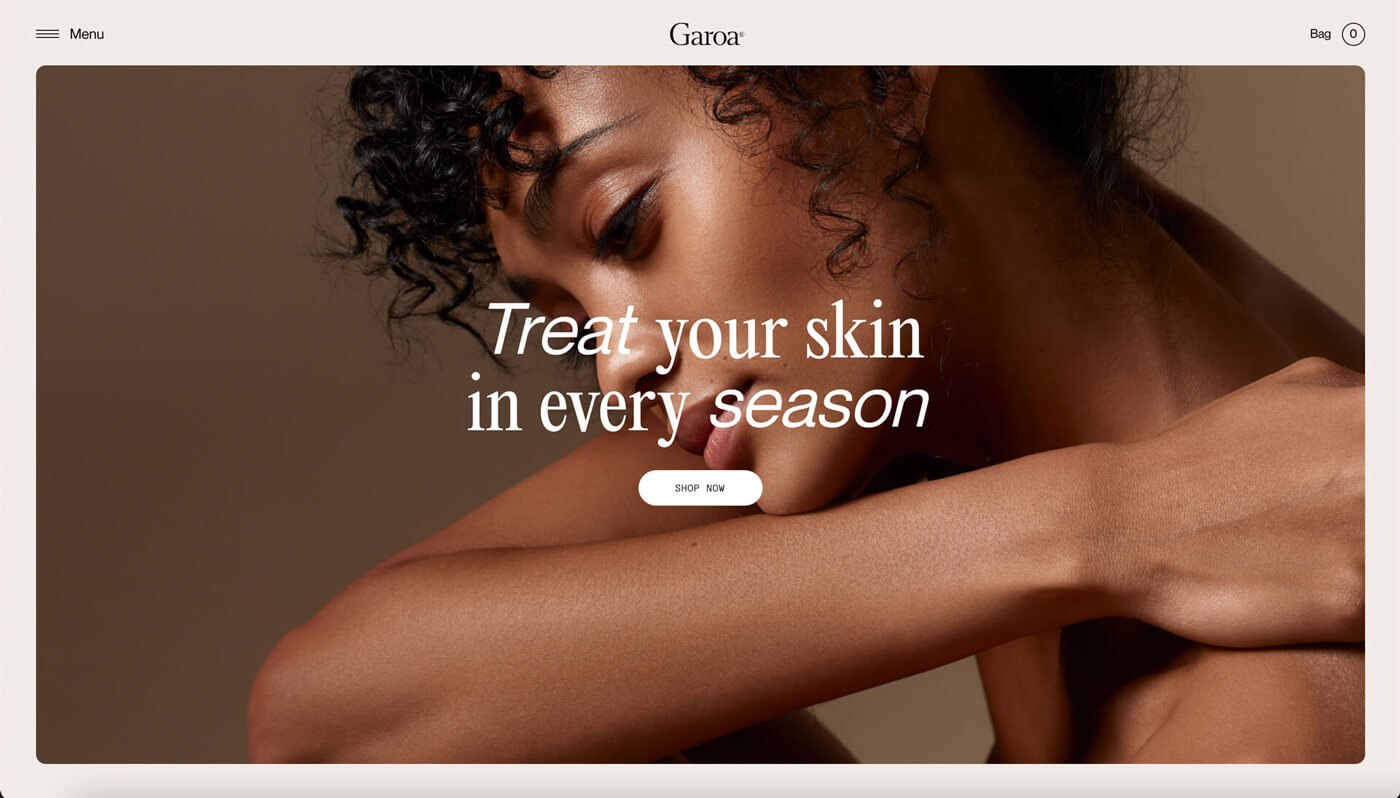 Website Screenshot of garoaskincare.com