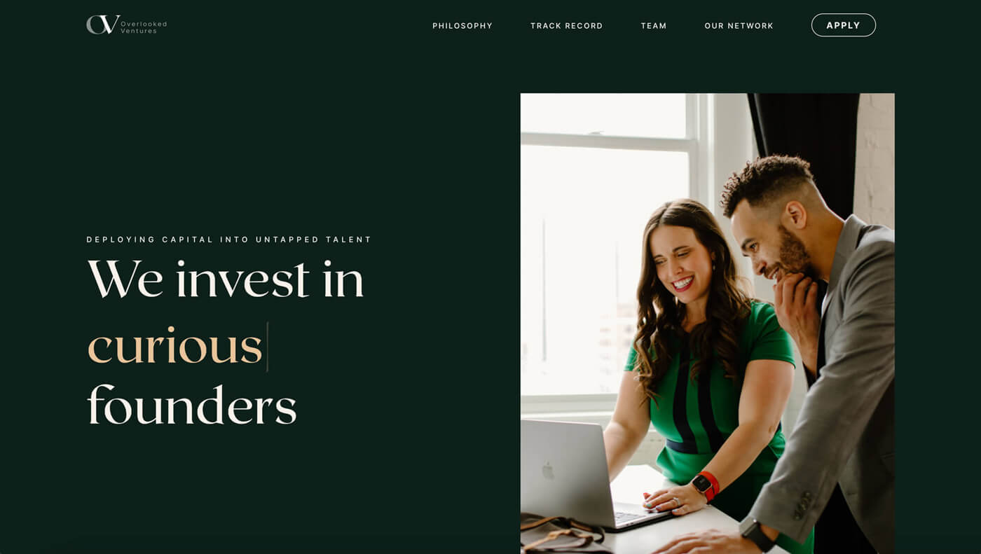 Website Screenshot of overlookedventures.com