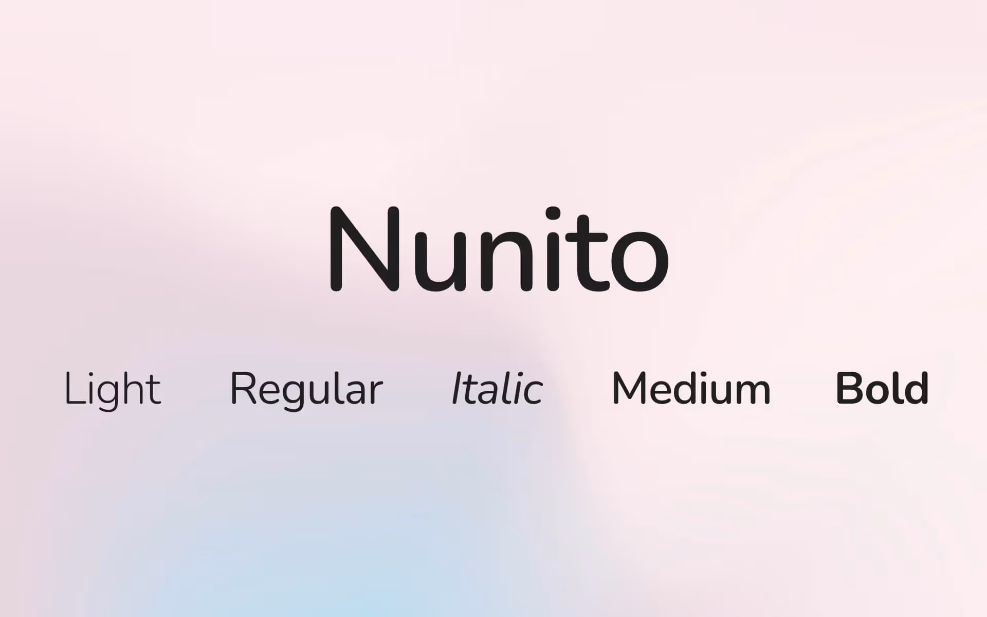 Font Preview Nunito
