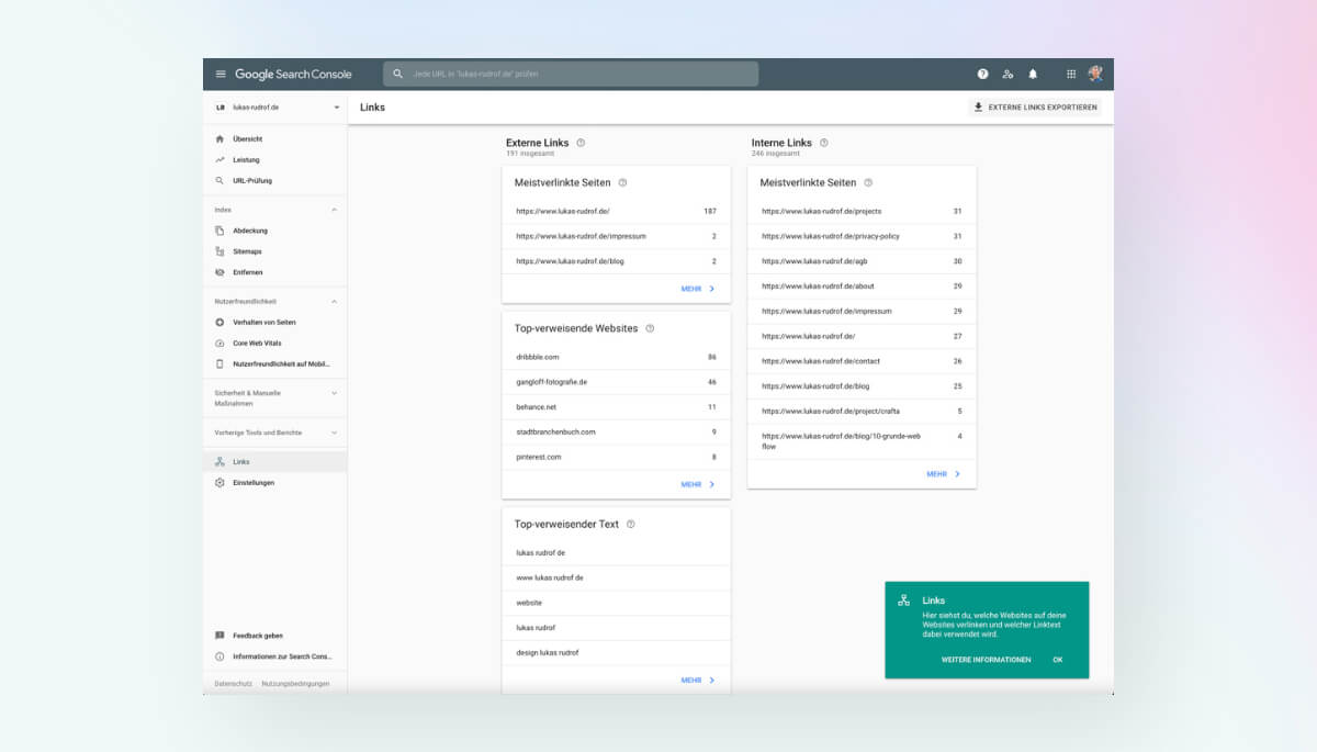 Google Search Console Screenshot