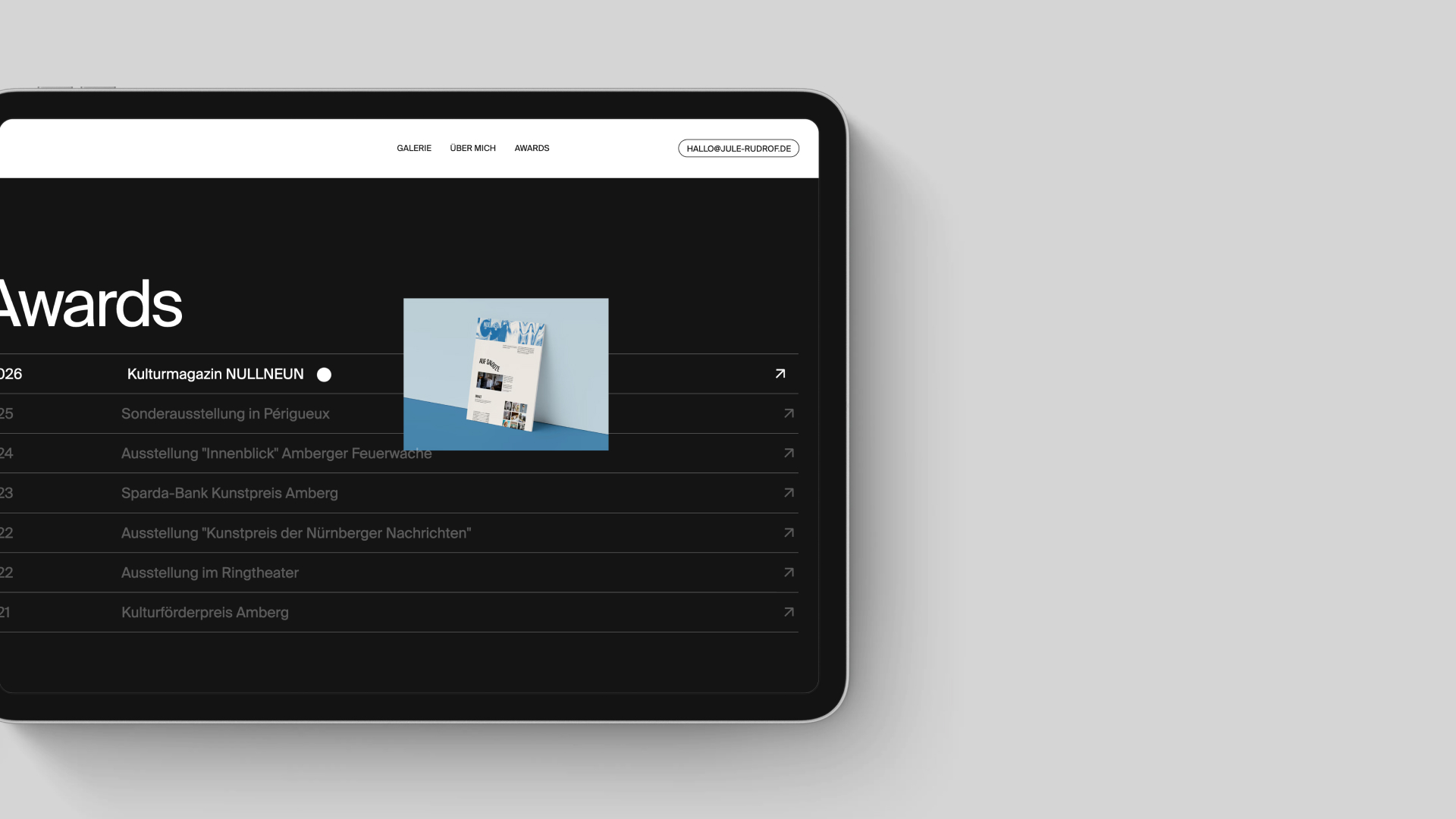 Jule Rudrof Kunst Awards