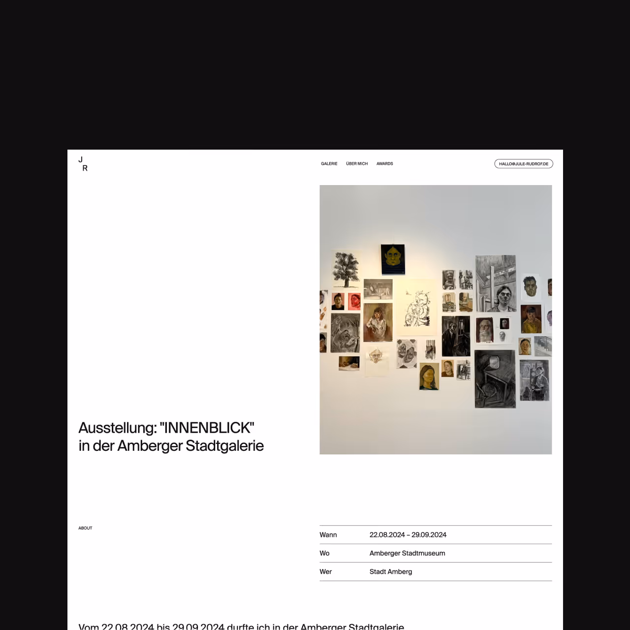 Jule Rudrof Künstlerin Ausstellung "Innenblick"