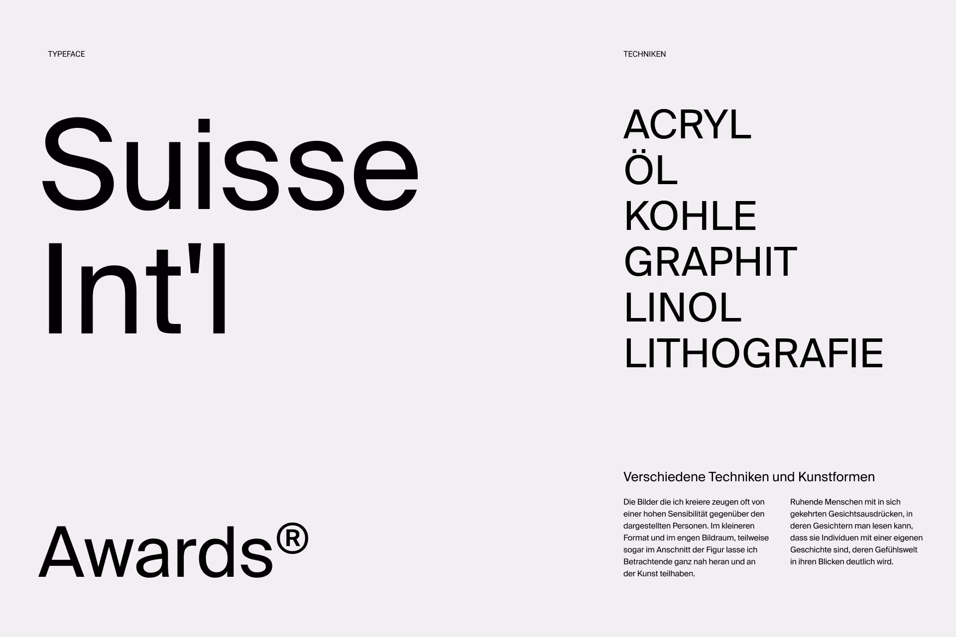 Web Typography Suisse Int´l